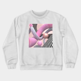 3d pink Crewneck Sweatshirt